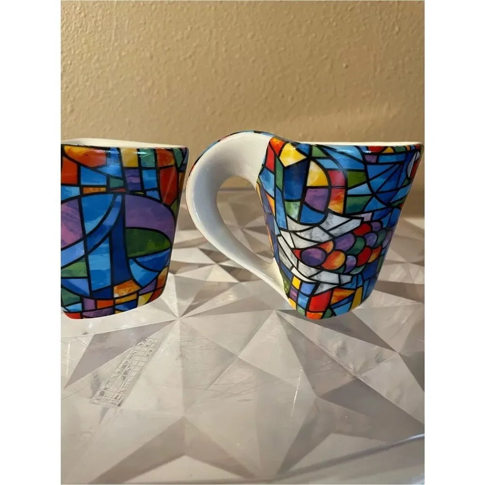 Barcelona Gaudi Mosaic Cappuccino Cups set of 2